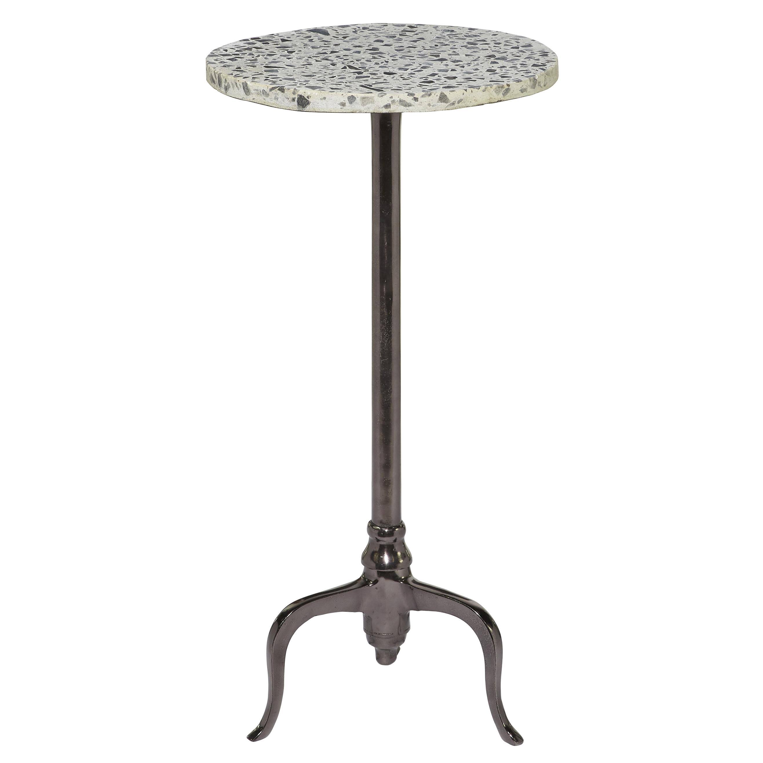 Litton Lane Grey Marble Contemporary Accent Table