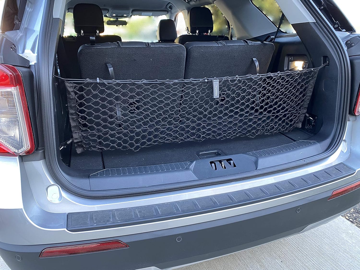Envelope Style Trunk Mesh Cargo Net For Ford Explorer Base ST XLT 2020 - 2022 - Car Accessories - Premium Trunk Organizers and Storage - Cargo Net for SUV - Vehicle Carrier Organizer for Ford Explorer