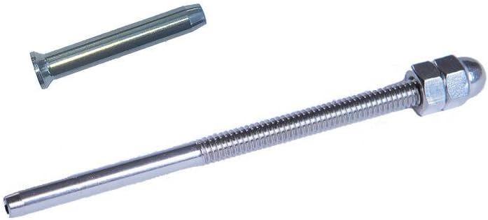 VistaView CableTec Stainless Steel Hand-Crimp Threaded Terminal Tensioner and Stemball Swage Combination Pack for 1/8