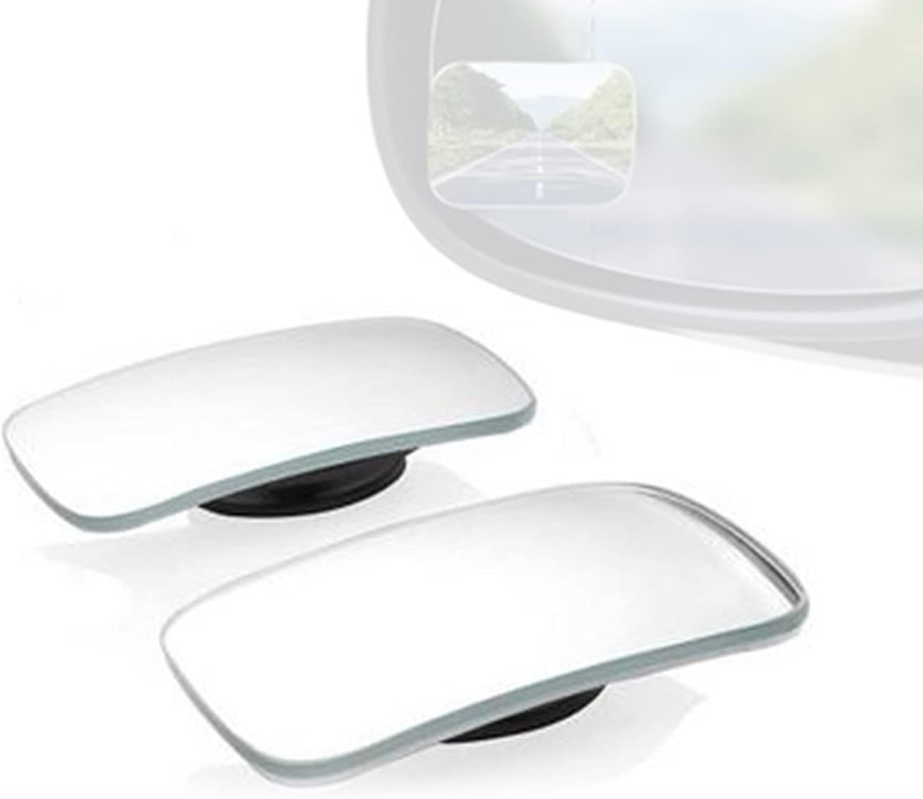 Blind Spot Mirror Pack of 2 Compatible with Car SUV Van Pick Up Truck | Square Side Door Mirrors Wider Angle Rear View Mirror HD Glass | Unique Design Mirror for Blind Spots