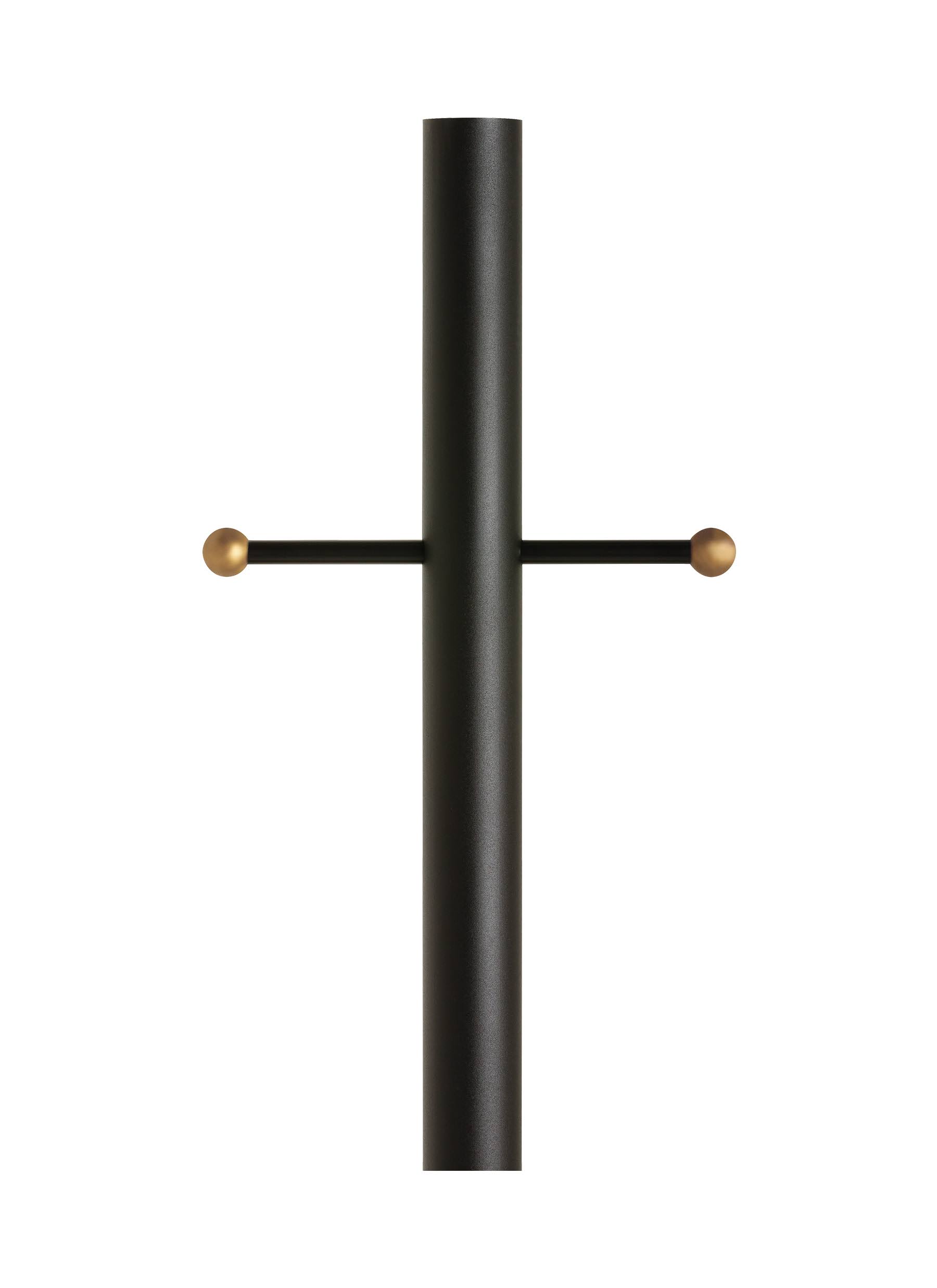 Sea Gull Lighting 8105-12 Aluminum Outdoor Post, Black