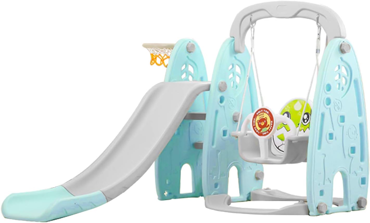 Climber Swing and Slide Set, Kids Climber Basketball Hoop for Kids Indoor Outdoor Play-Set for Backyard Toddler Playground