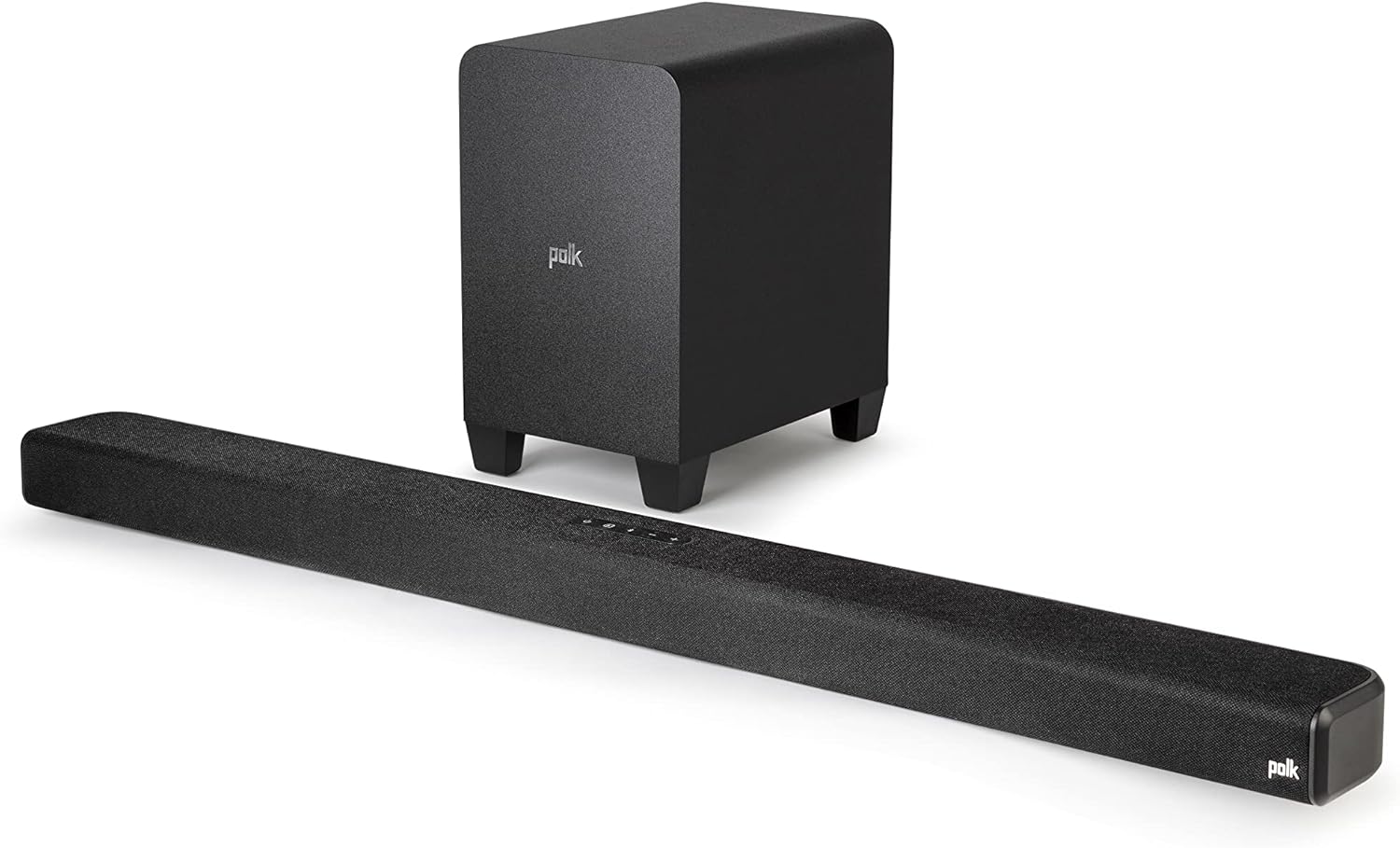 Polk Audio Signa S2 Ultra-Slim TV Sound Bar | Works with 4K & HD TVs | Wireless Subwoofer | Includes HDMI & Optical Cables | Bluetooth Enabled, Black
