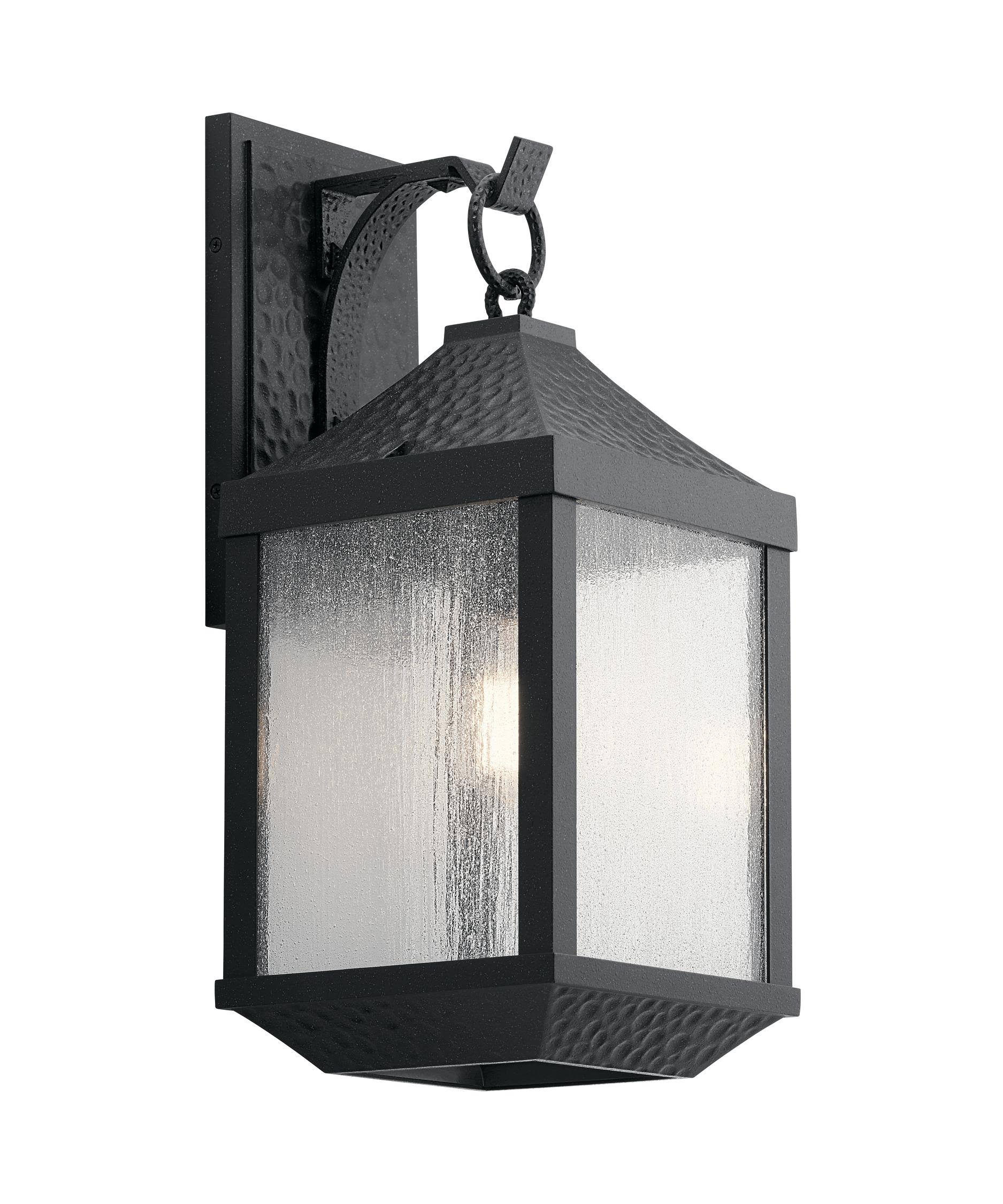 Kichler Lighting 49986DBK Springfield Outdoor Wall Light, Distressed Black