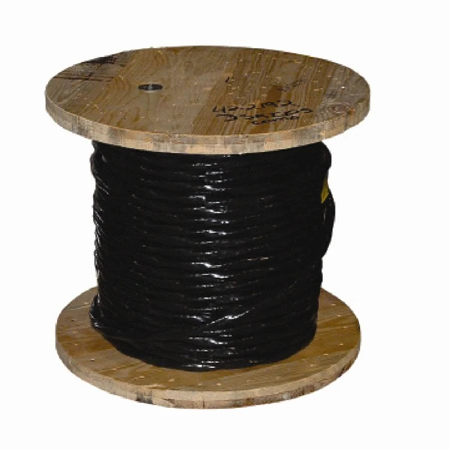 Southwire 1000 ft. 1/1 Black Stranded Al Use Cable 27283101
