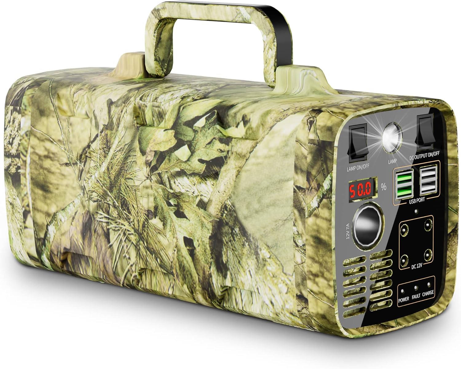 FUSEVER Portable Power Station 500W, 288Wh Outdoor Solar Generator Mobile Battery Pack with 110V/500W AC Outlets for Trip Camping, Outdoor Adventure