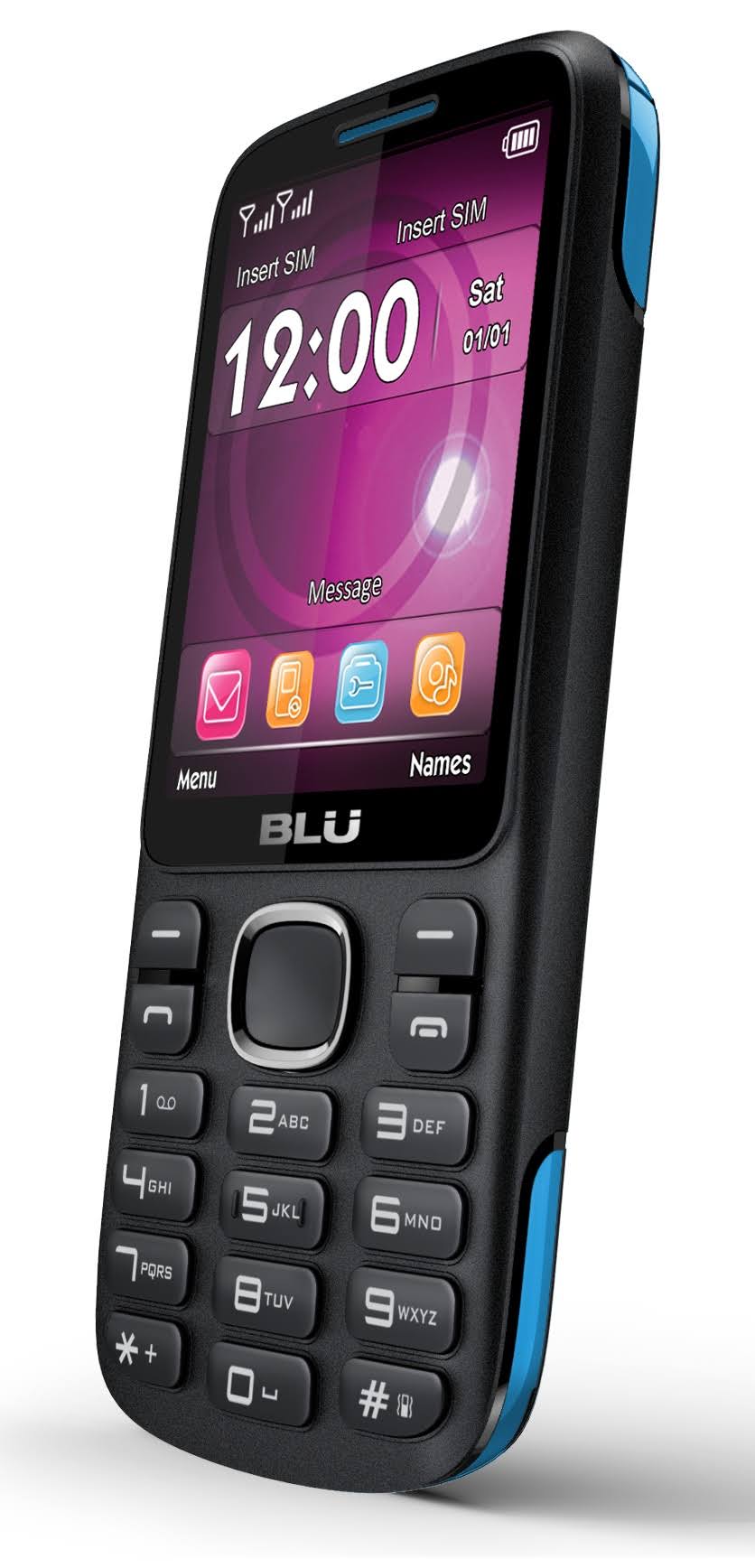 Blu Jenny TV 2.8 T276t Unlocked 2g GSM Dual-SIM Cell Phone Black Red