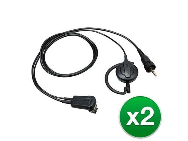 Kenwood EMC13W Clip Mic with Earphone (2-Pack) Kenwood EMC-13W Clip Mic with Earphone