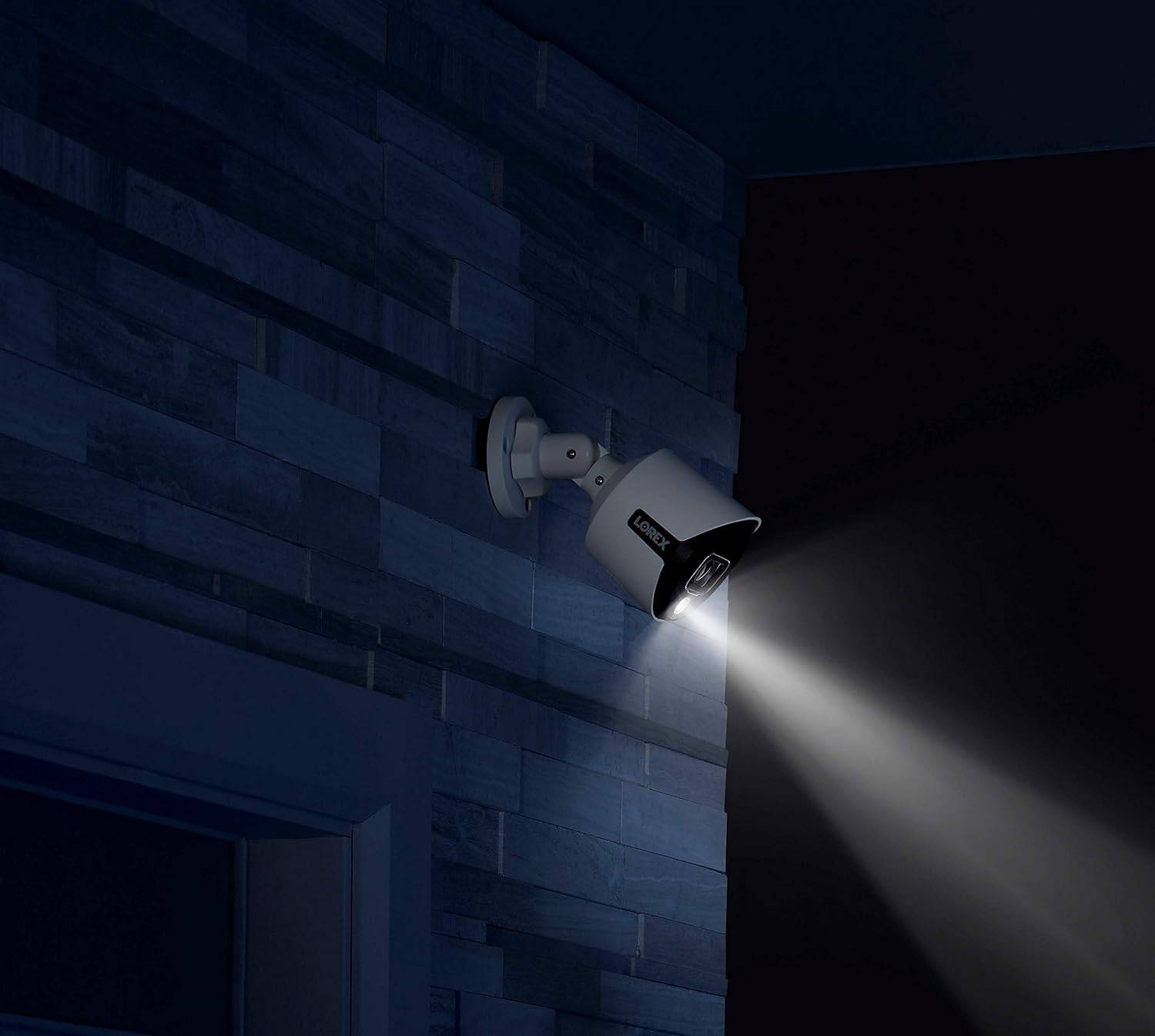 Lorex 4K Ultra HD Analog Active Deterrence Add-on Security Bullet Camera with Color Night Vision