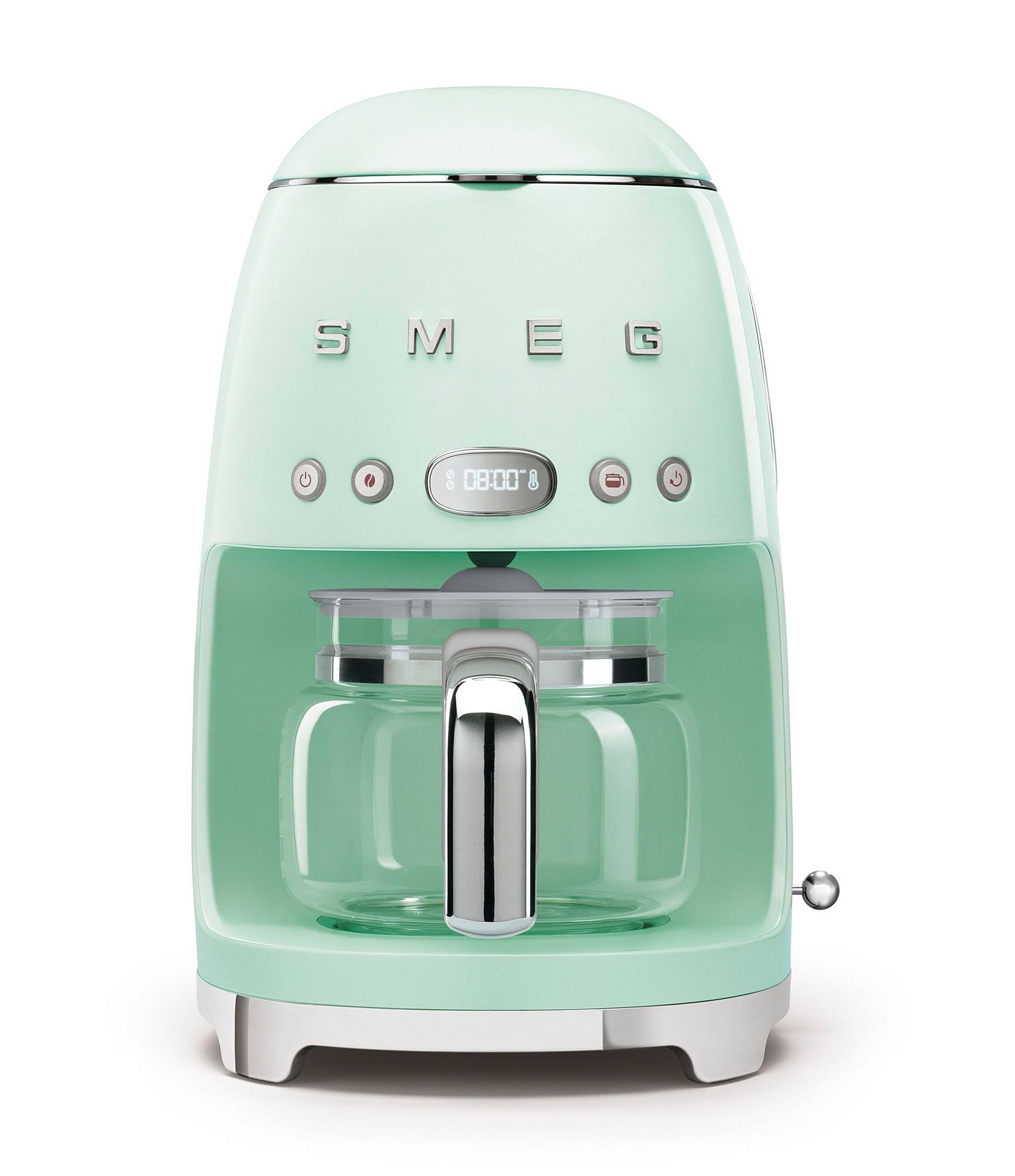 Smeg 50&s Retro Style Aesthetic Drip Coffee Machine, Pastel Green