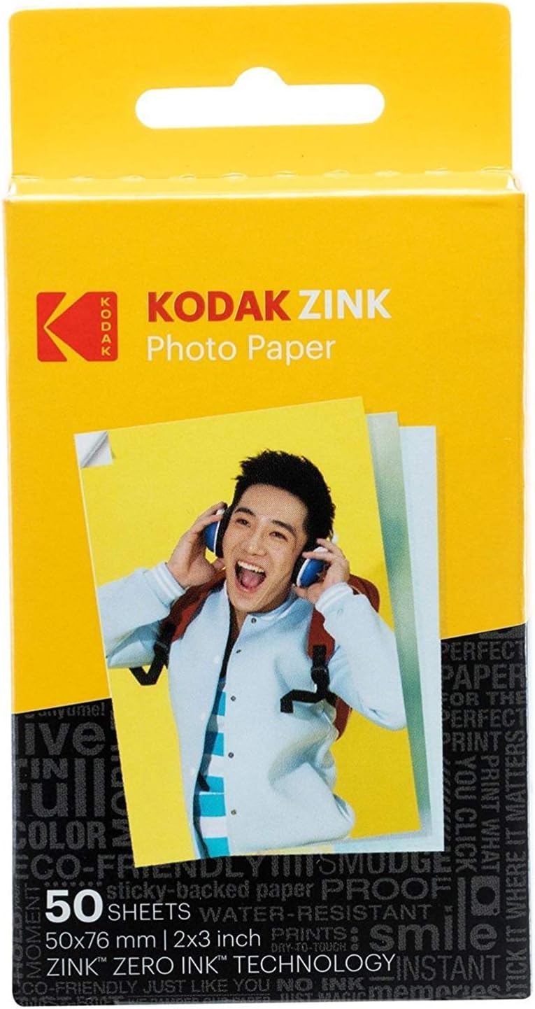 Kodak 2x3ʺ Premium Zink Paper 100 Pack with Soft Case Pack of 2