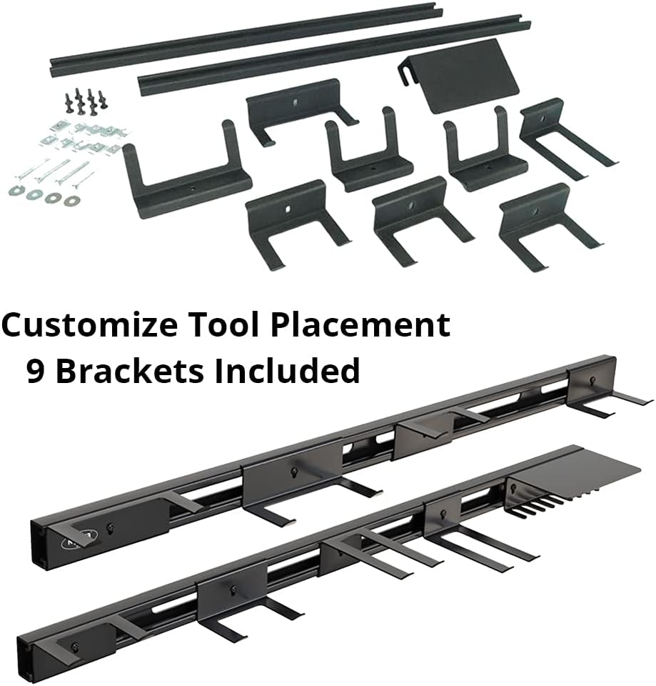 Koova Modular Garden and Garage Tool Organizer Kit, Wall Mount - 64