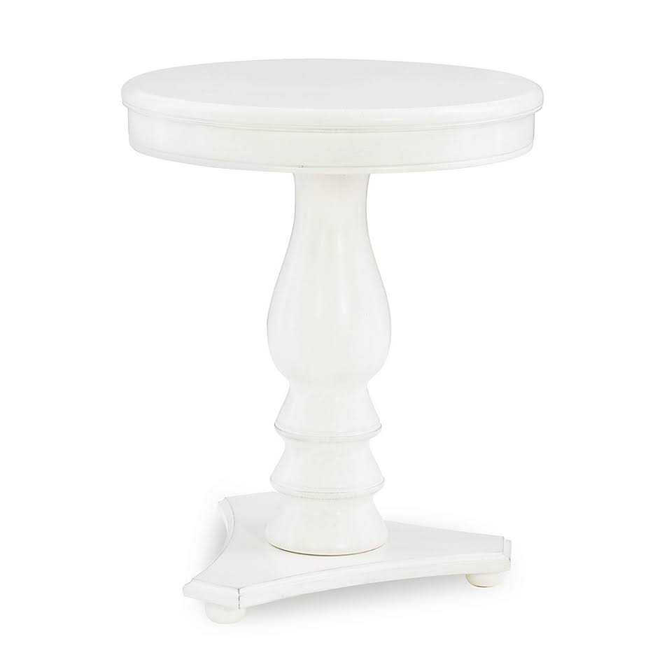 Powell Hudson Accent Table in White