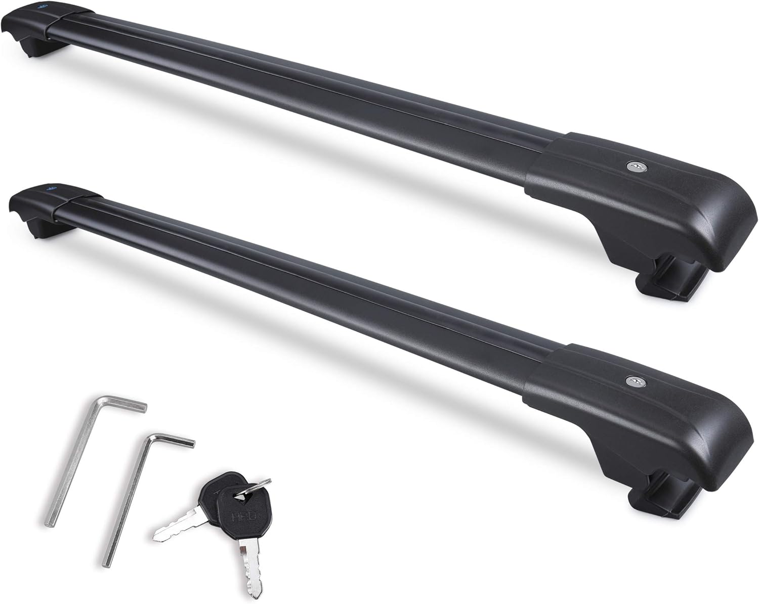 Max Loading 260lb Heavy Duty Lockable Roof Rack Cross Bars Replacement for Forester 2014-2022/ Crosstrek 2013-2017/Impreza 2012-2019 Black Matte with Anti-Theft Locks (ONLY FIT Factory Side Rails)