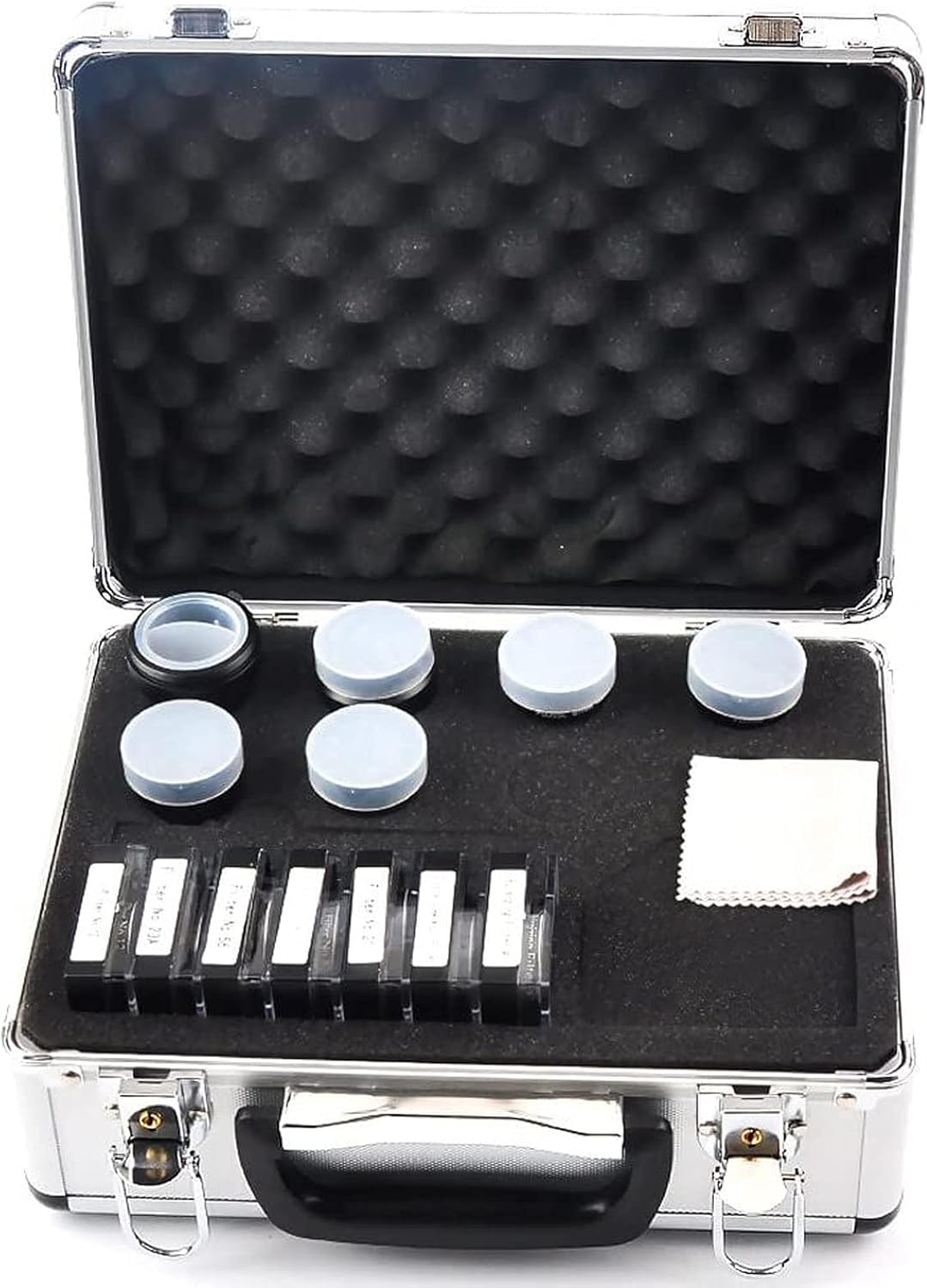 Gosky 1.25-Inch Premium Telescope Accessory Kit (Silver)- 5pcs Plossl Eyepiece Set, 7pcs Filter Set, 2X Barlow Lens