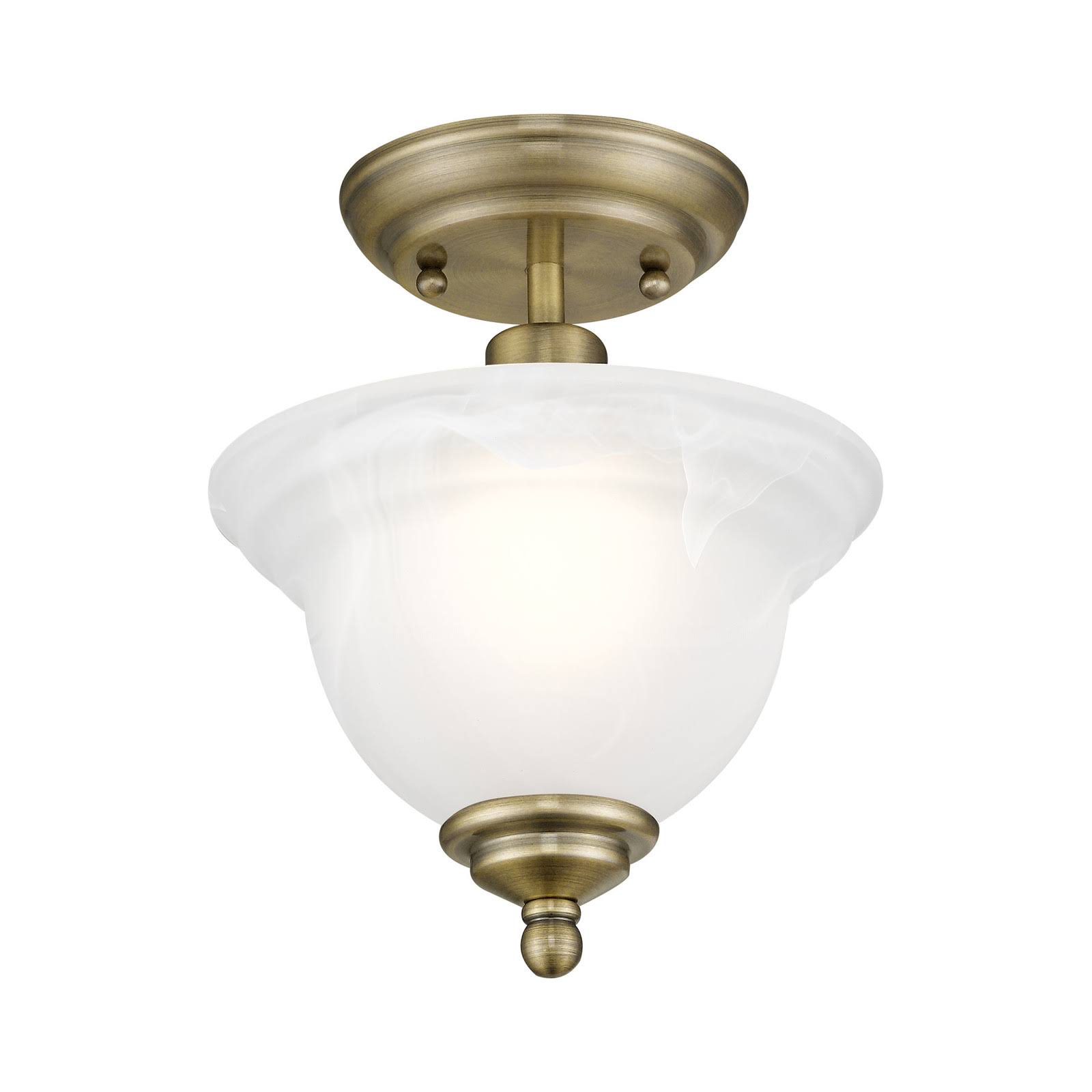 Livex Lighting 4250-04 North Port 1 Light Black Ceiling Mount