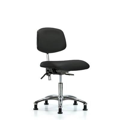 Symple Stuff Koa Desk Height Ergonomic Office Chair, Black