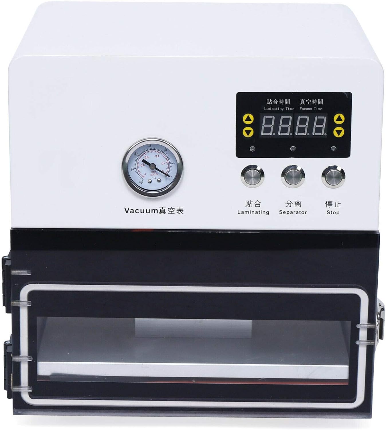 12 Inch OCA LCD Laminating Machine, 20W 110V Diameter 14.5CM OCA Vacuum Laminating Machine, OLED Edge Touch Screen Refurbish, No Bubble ,Vacuum Laminator