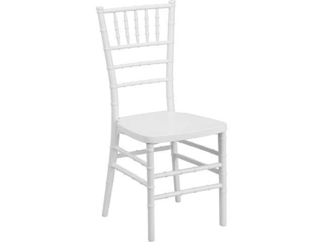 Flash Furniture Flash Elegance White Resin Stacking Chiavari Chair LE-WHITE-GG