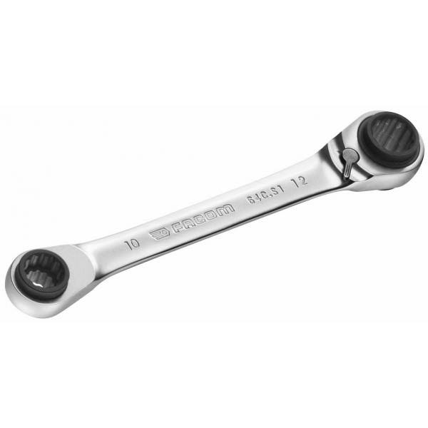 Facom - Metric Multi-Opening Straight Ratchet Ring Wrenches 64CS