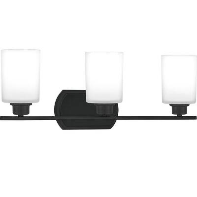 Amante Bath 3-Light Vanity Light Ebern Designs Finish: Matte Black
