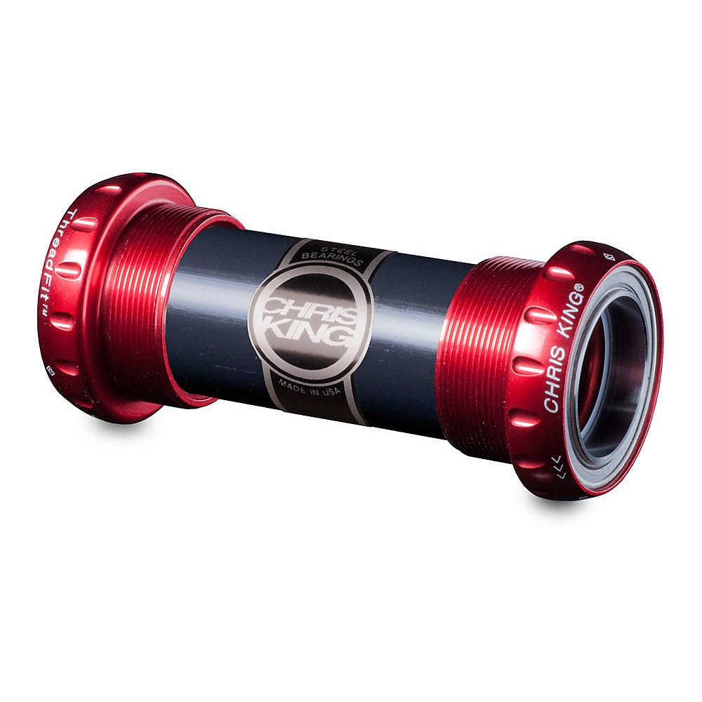 Chris King ThreadFit 24mm Bottom Bracket - Red