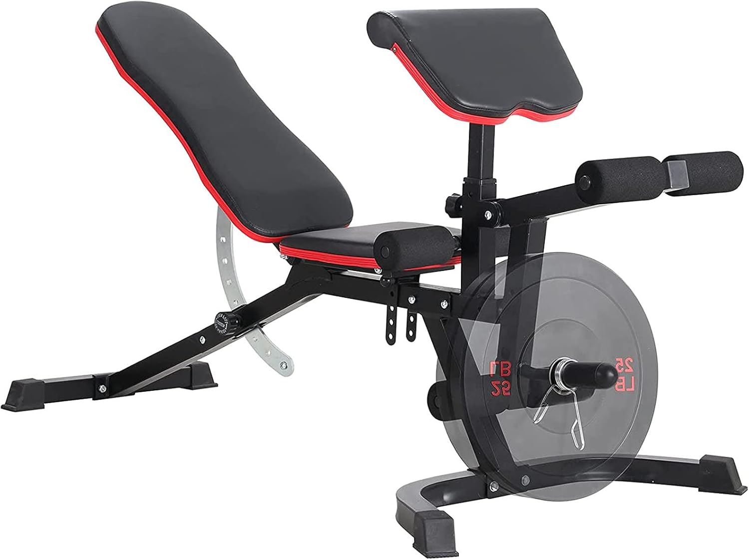 ER KANG Adjustable Weight Bench- 7+4 Positions Body Workout Bench, Multi-Purpose Incline/Flat Bench for Home Gym Strength Training(Black)