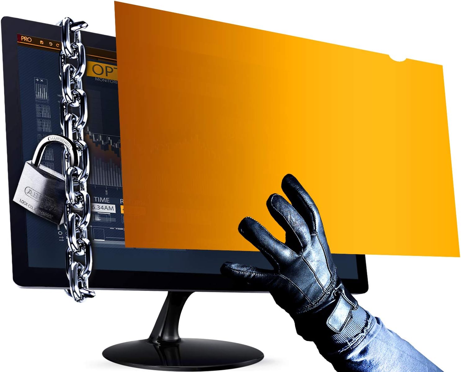 31.5 Inch - 16:9 Aspect Ratio - Computer Privacy Screen Filter for Widescreen Computer Monitor - Anti-Glare - Anti-Scratch Protector Film for Data Confidentiality