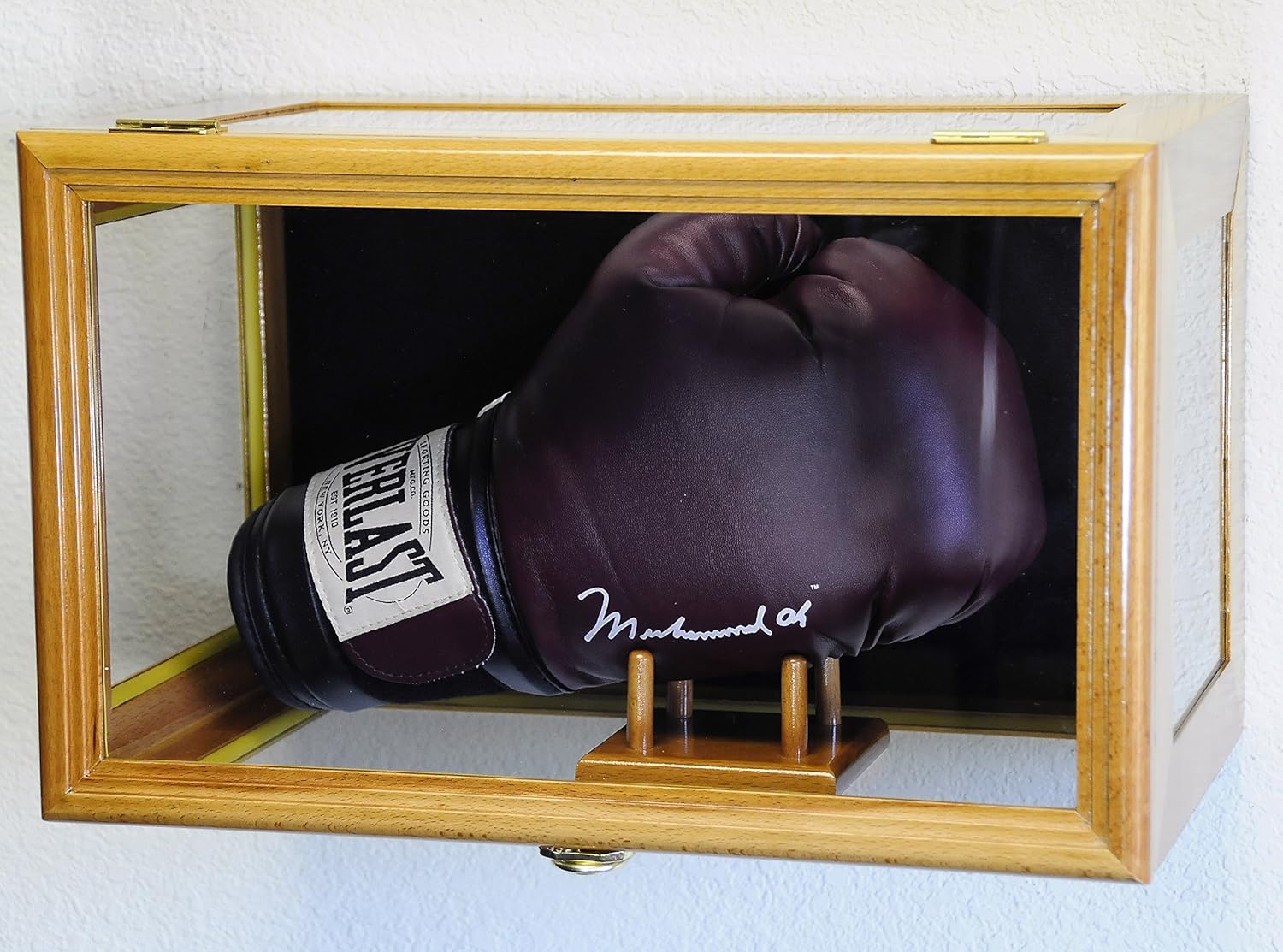 Clear Viewing Boxing Glove Display Case Cabinet Wall Rack/Free Standing Pack of 2