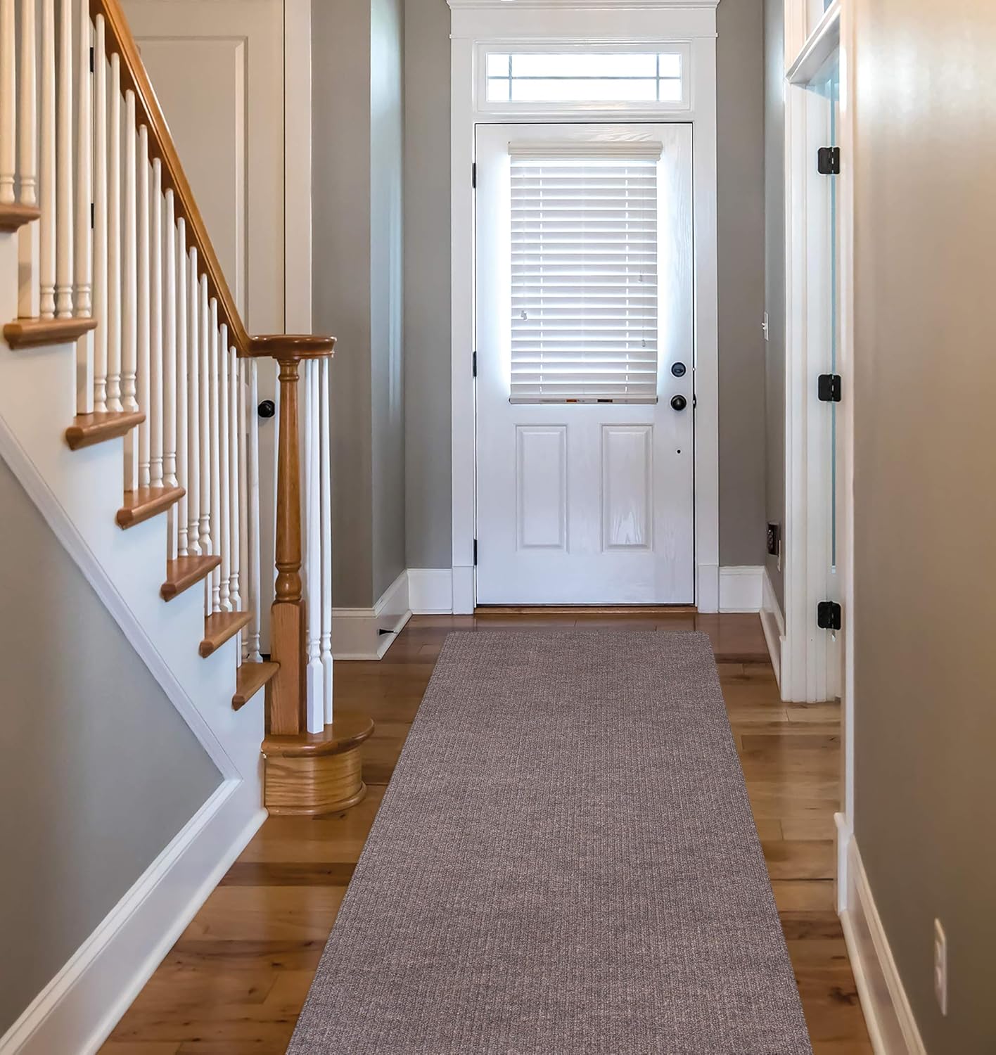 Ottomanson Scraper Collection Non-Slip Garage Mat/Entryway/Patio Runner, 2'7