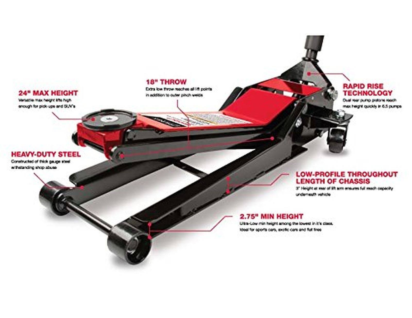 Sunex 6602LP 2 Ton Low Rider Service Jack