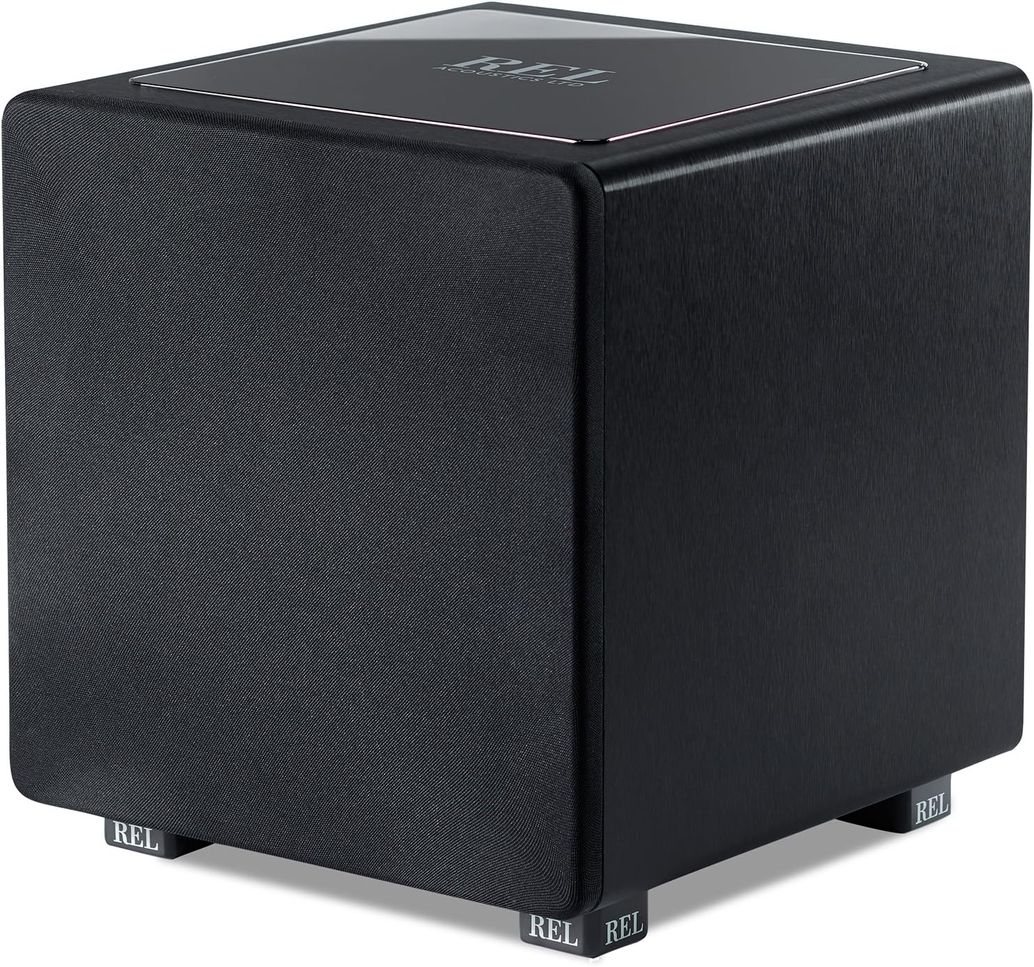 REL Acoustics HT/1205 Subwoofer, HT-Air Wireless Compatible, Line Grained Black Composite