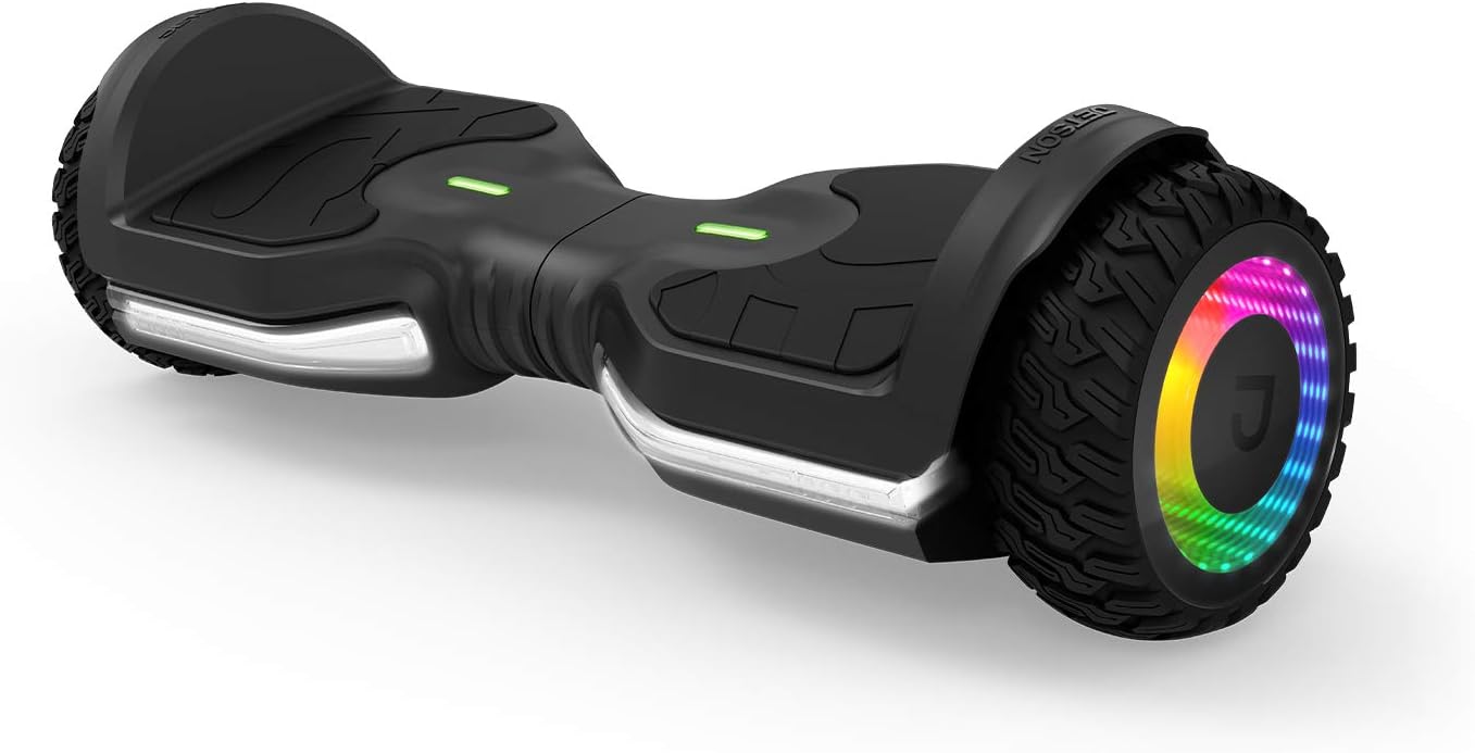 Jetson Flash Self Balancing Hoverboard with Built in Bluetooth Speaker | Includes All Terrain Tires, Reach Speeds up to 10 MPH | Range of Up to 12 Miles, Ages 13+