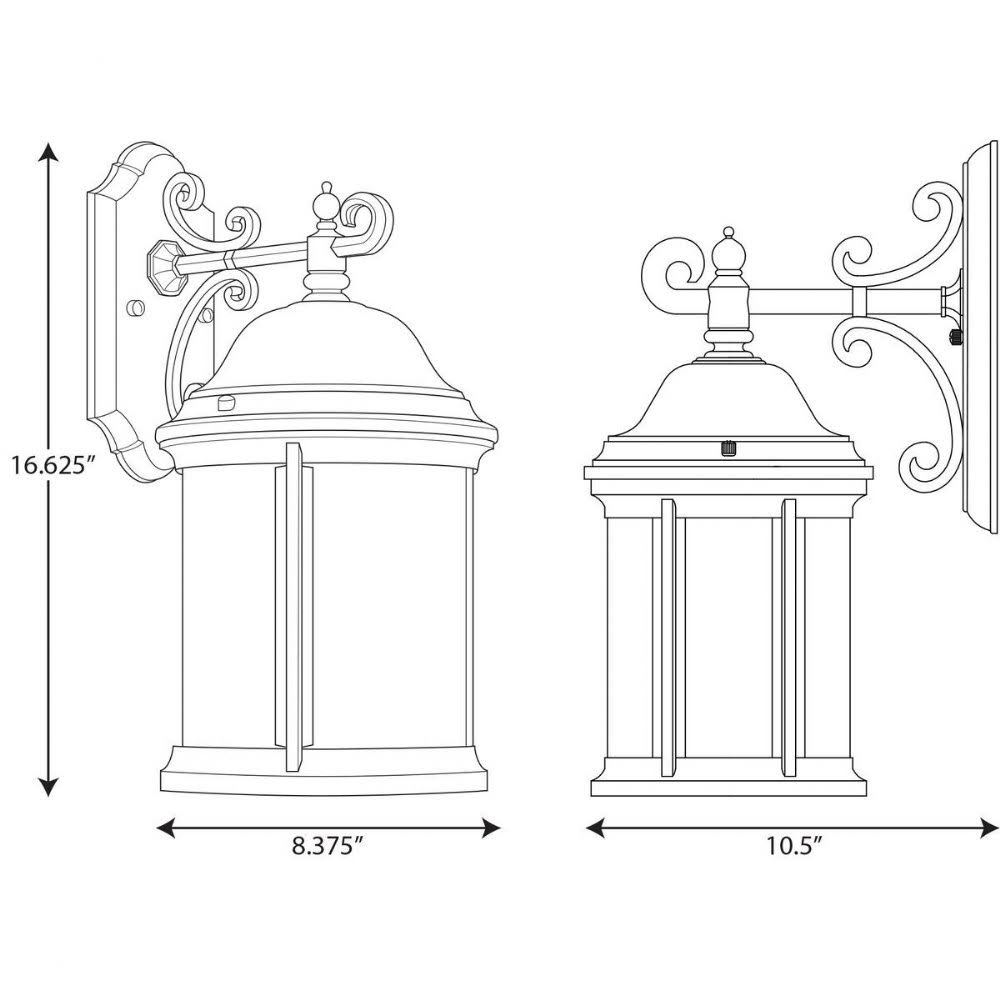 Progress Lighting P5875-31WB Ashmore - One Light Wall Lantern Black