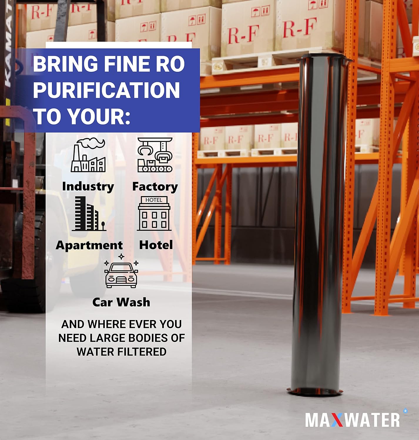 4 PACK 4040 Commercial Reverse Osmosis 304 Stainless Steel Pressure Vessel 4