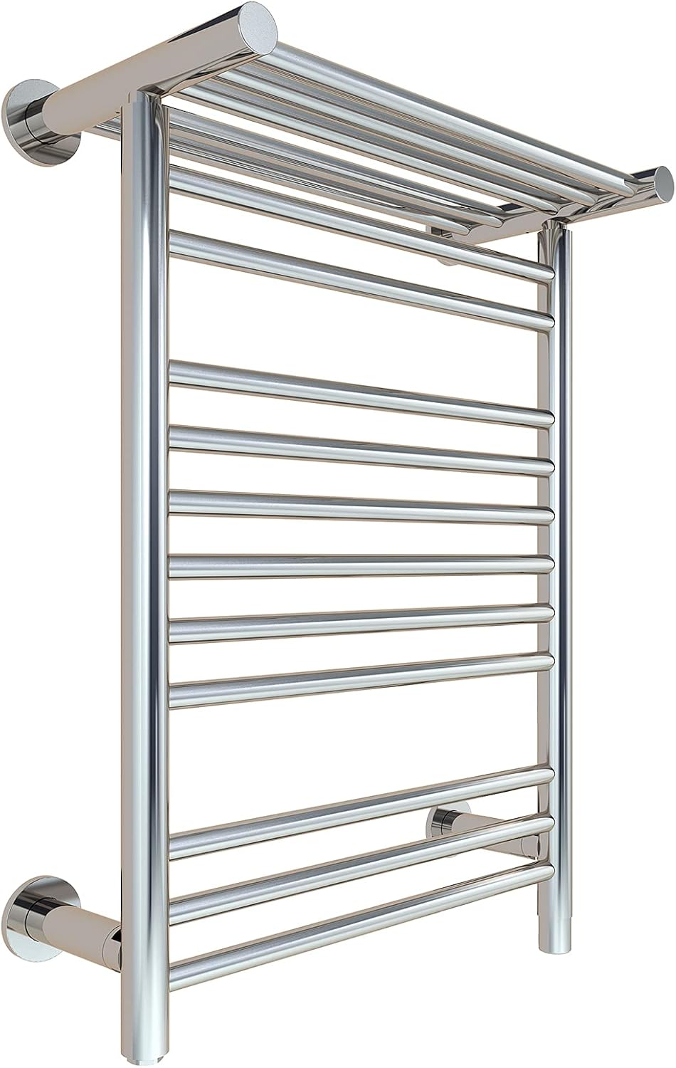 AVONFLOW 14+2 Bar Towel Warmer Heated Towel Rack 250W Fast Heating UL Certification Towel Heater Drying Rack for Bathroom- Chrome