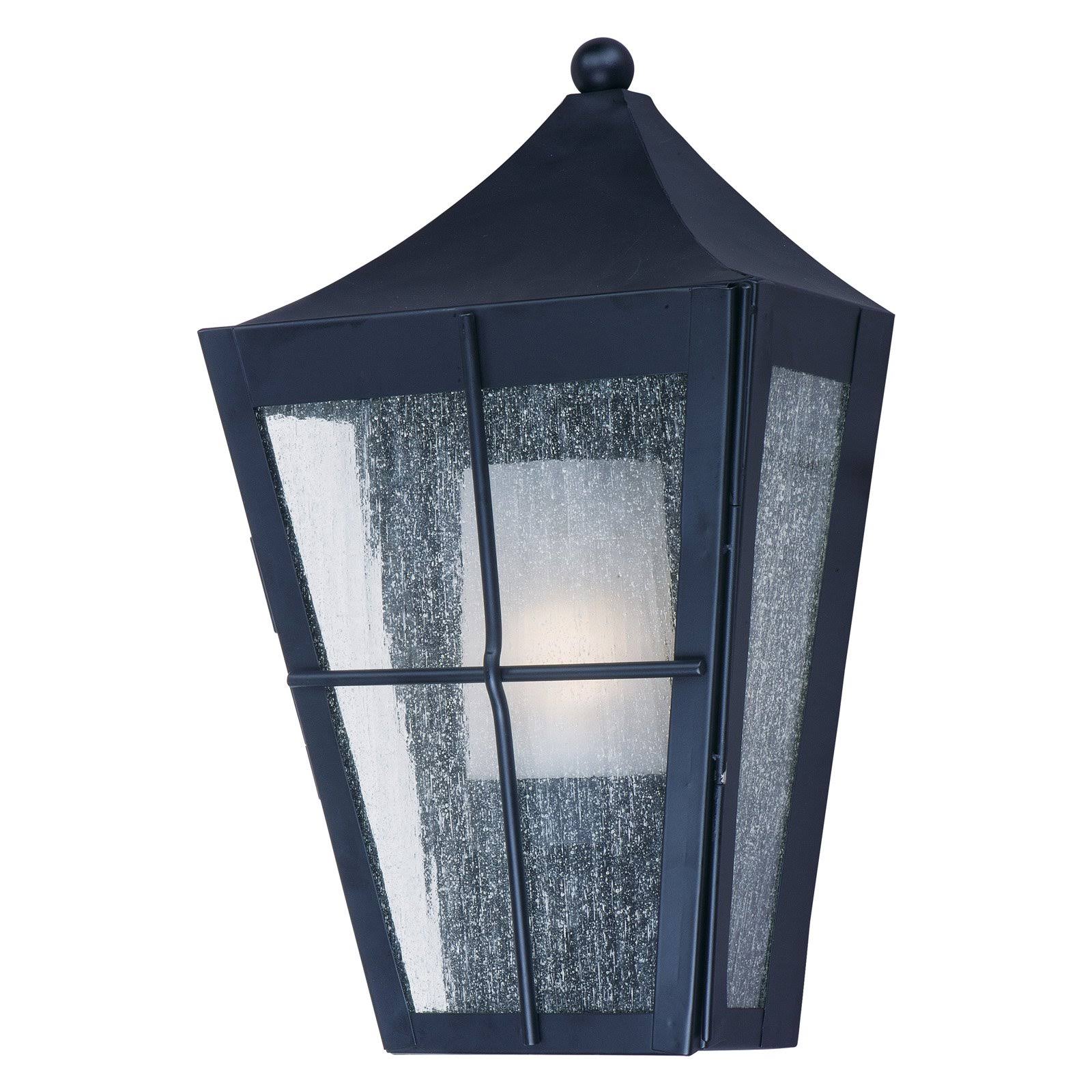 Maxim 85336CDFTBK Revere 1-Light Outdoor Wall Lantern, Black