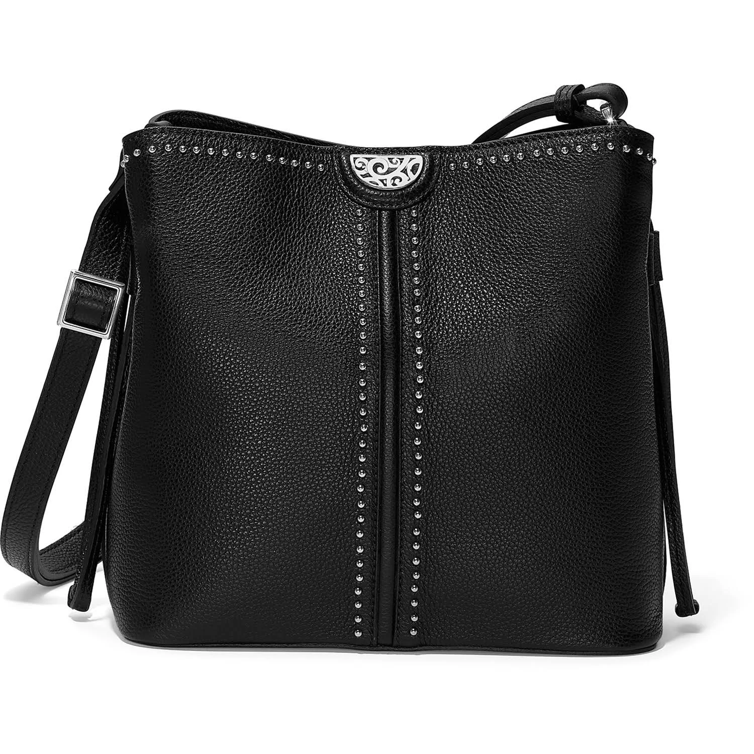 Brighton Robbie Cross Body Bucket Bag Black