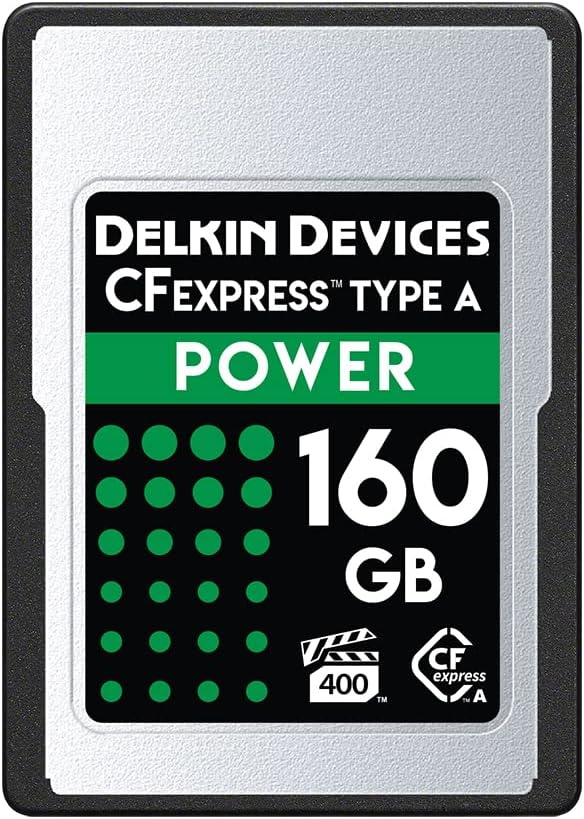 Delkin Devices 160GB Power CFexpress Type A VPG-400 Memory Card - DCFXAPWR160 Pack of 2