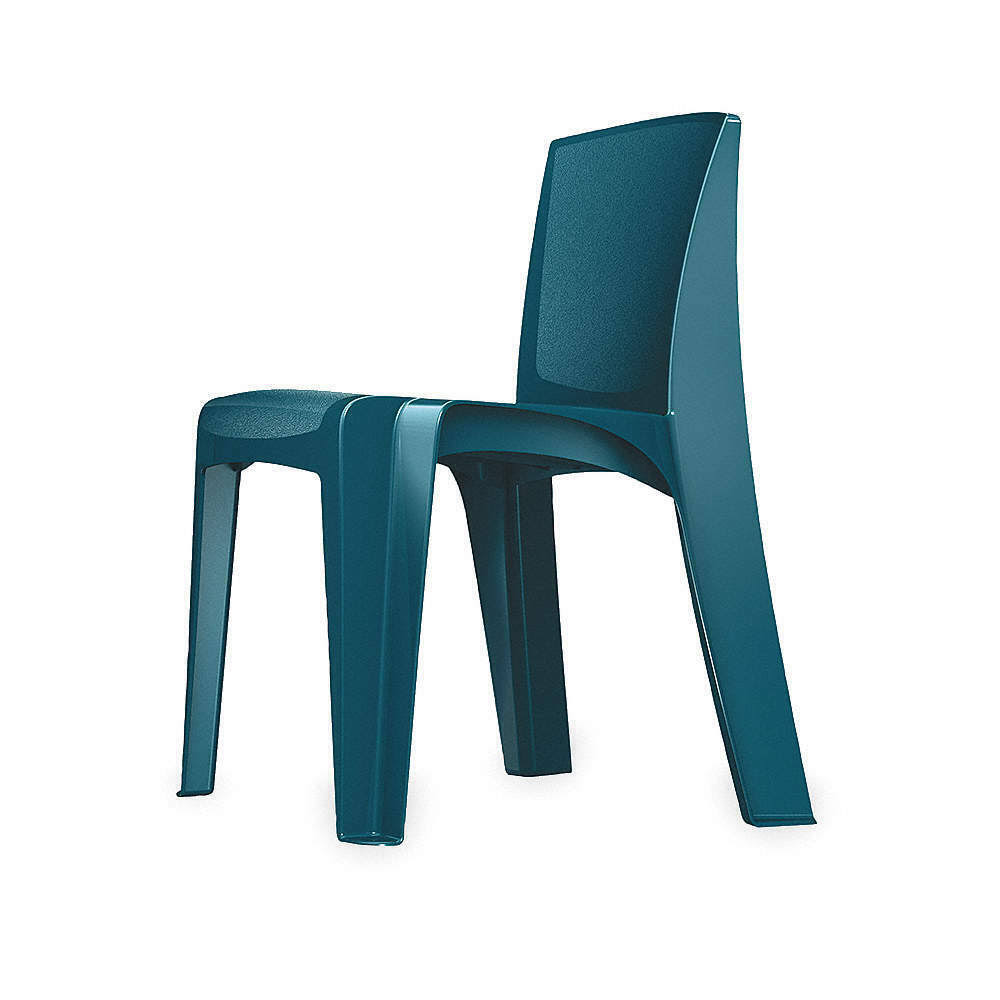 Cortech 86484-SB Stacking Chair,RazorBack,Slate Blue