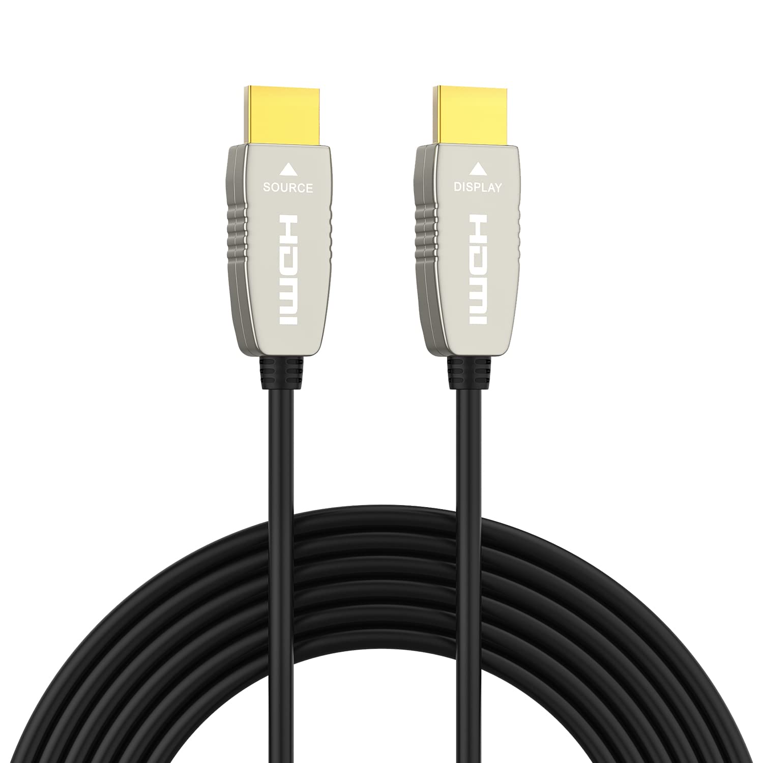 HDMI Fiber Cable RUIPRO 4K60HZ HDR 10 feet Light Speed HDMI2.0b Cable, Supports 18.2 Gbps, ARC, HDR10, HDCP2.2, 4:4:4, Ultra Slim and Flexible HDMI Optic Cable with Optic Technology 3m Pack of 2