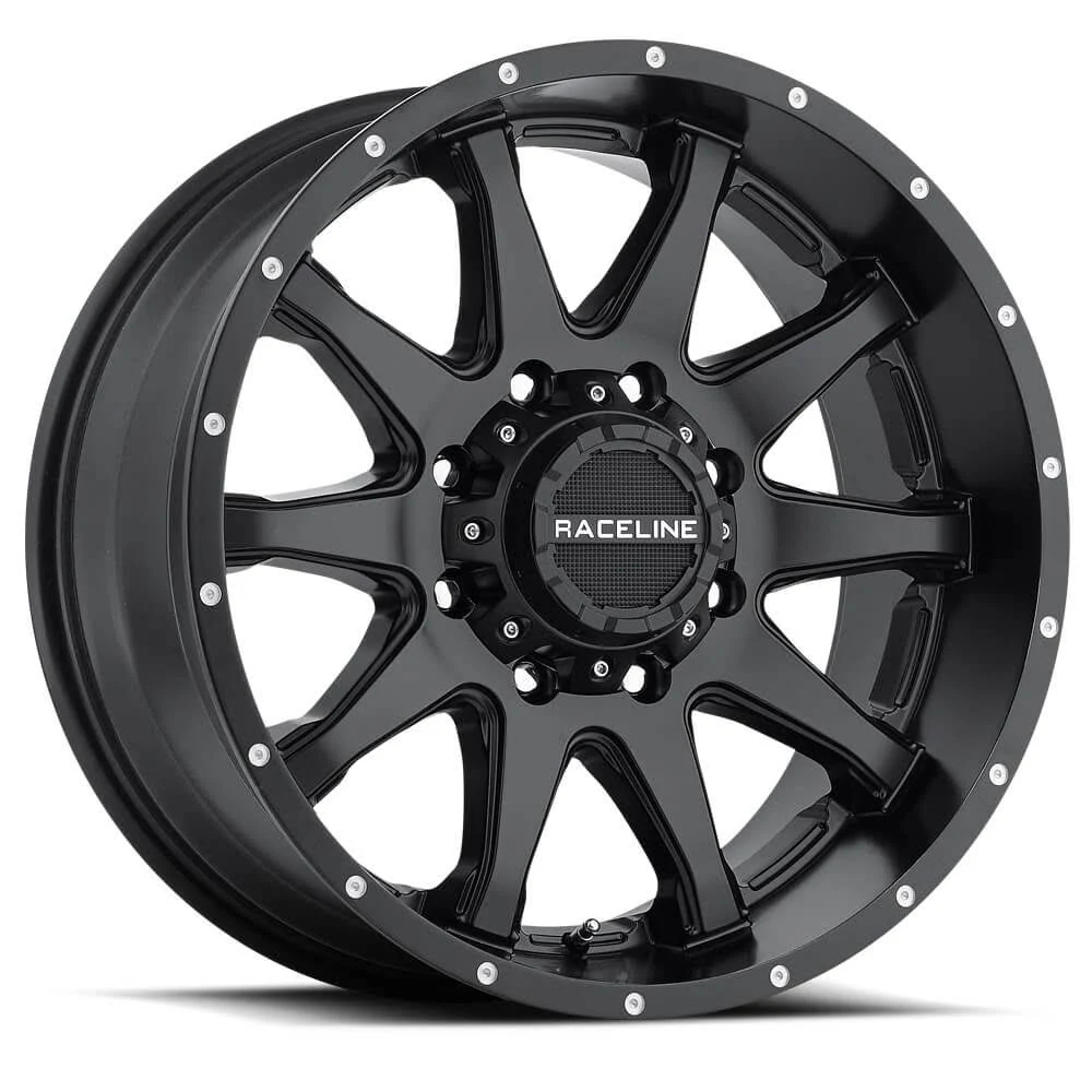 Raceline 930B Shift 20x9 8x6.5x22 -12mm Matte Black Wheel Rim