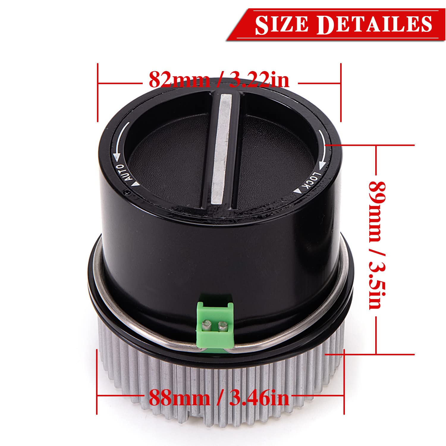 4WD Auto Locking Hub Replacement for 1999-2004 Ford F250 F350 F450 F550 Super Duty 2000-2005 Ford Excursion 2001 2002 Lincoln Navigitor Expedition Replaces OE# 1C3Z-3B396-CB 600-203 (1PC) Pack of 2