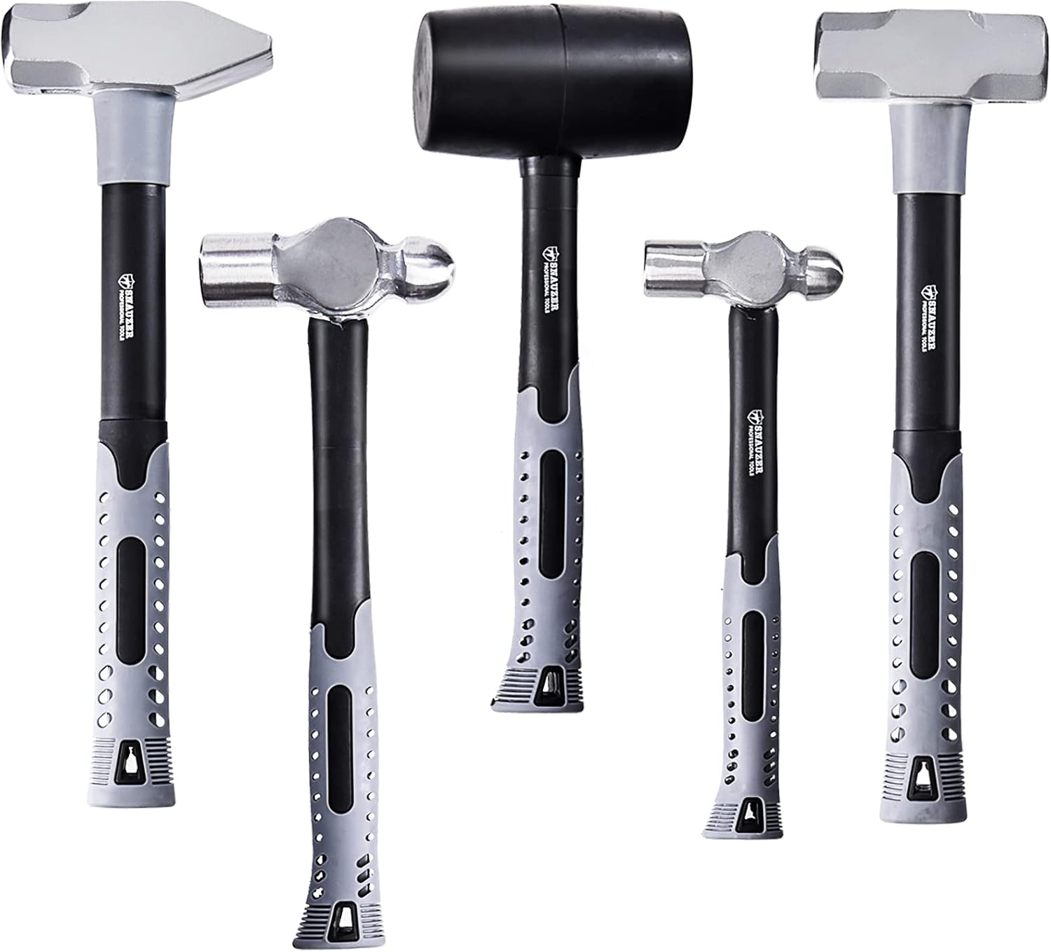 GOFLAME 5 Piece Tool Hammer Set Hand Tools Blacksmith Tool Shop Garage Home Kit
