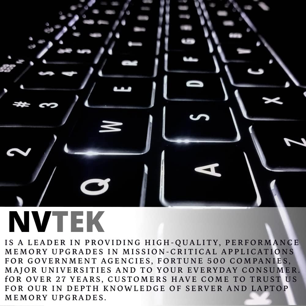 NVTEK 16GB (2x8GB) DDR3L-1600 PC3-12800 SODIMM Laptop RAM Memory Upgrade, 1.35V Pack of 2