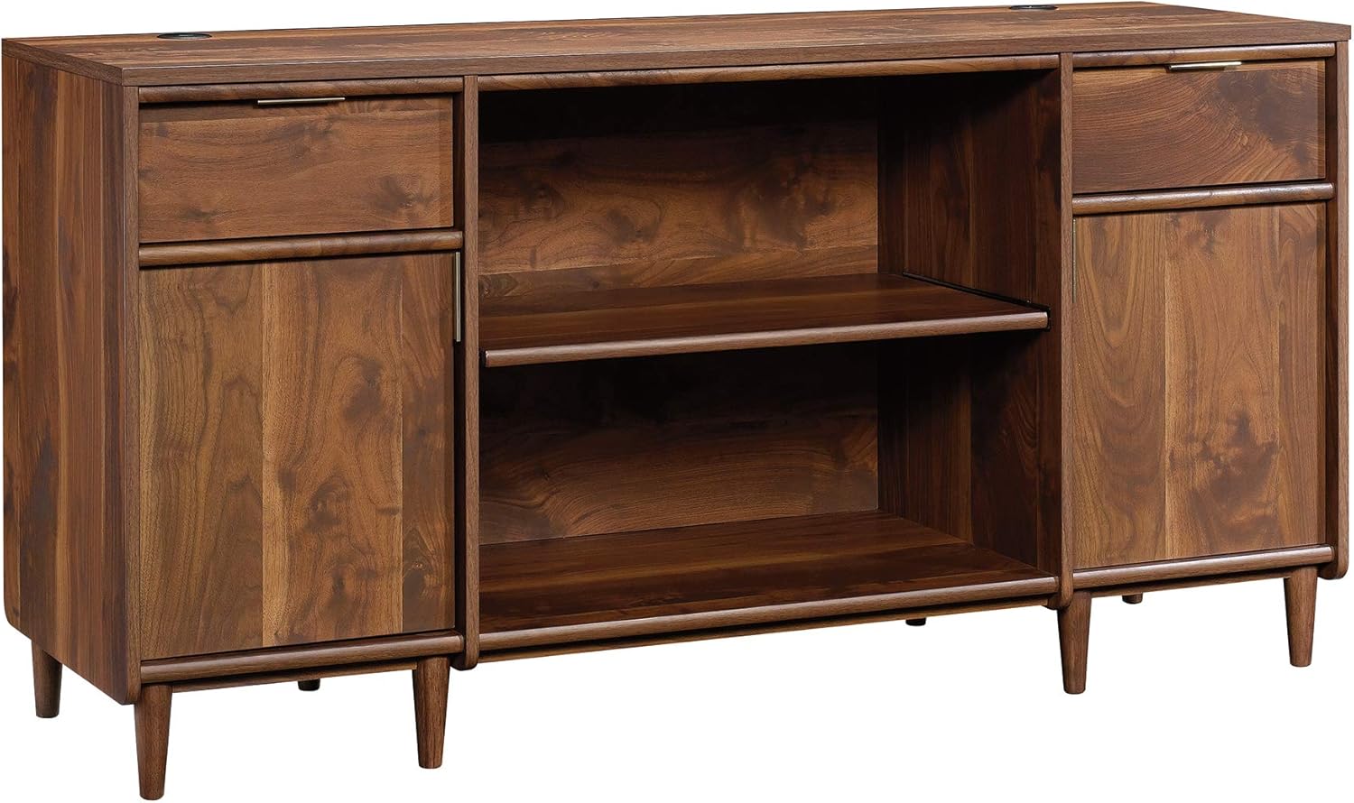 Sauder Clifford Place Credenza, Grand Walnut finish