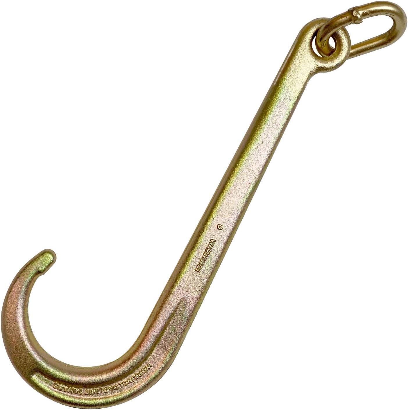 VULCAN 15 Inch Long Tow Hook On Coupling Link - Pair - 5,400 lbs. Safe Working Load - for Tow Trucks or Flatbed Trailers Pack of 2