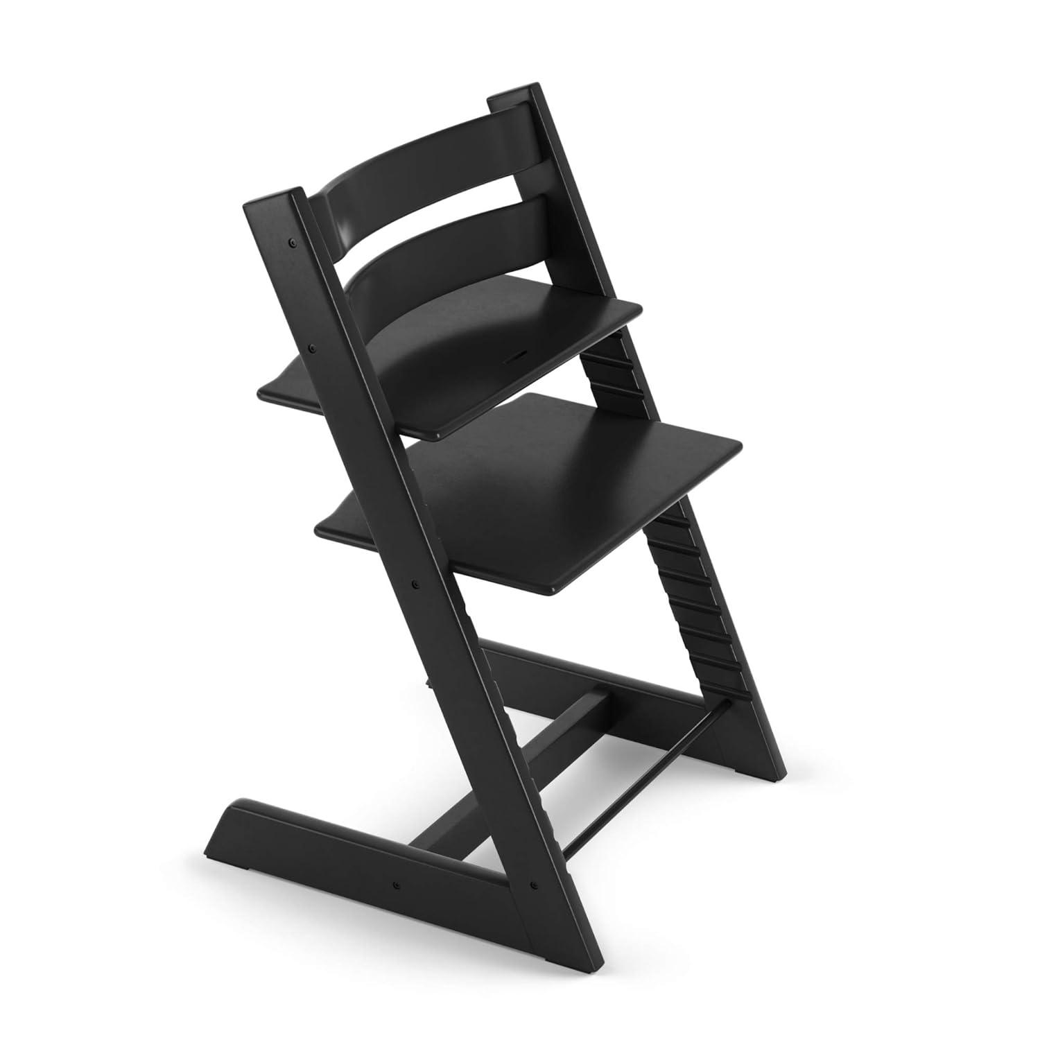 Tripp Trapp High Chair from Stokke, Black - Adjustable, Convertible Chair for Children & Adults - Includes Baby Set with Removable Harness for Ages 6-36 Months - Ergonomic & Classic Design