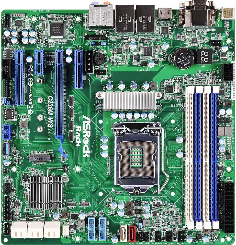 ASRock Rack Motherboard C236M WS