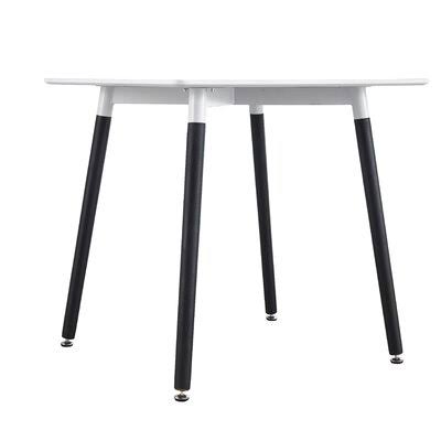 Harte Dining Table Corrigan Studio Base Color: Black